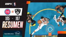 Brooklyn dio la sorpresa en su visita a Detroit y se llevó la victoria por 107-105