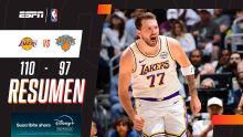 Con un Doncic intratable, los Lakers se impusieron 110-97 sobre New York
