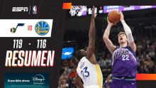 ¡Con doble-doble de Filipowski, el Jazz doblegó a los Warriors en Utah!
