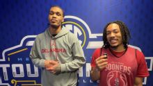 Oklahoma's Pack, Davis tackle toughest off-court questions