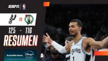 Wembanyama comandó el triunfazo de los Spurs ante los Celtics por 125-116