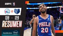 ¡Payne lideró la contundente victoria de los Sixers ante Memphis!