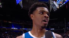 Otega Oweh discusses Kentucky's composure in win over Mizzou