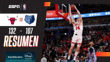 Los Bulls se hicieron fuertes en casa y vencieron por 132-107 a los Grizzlies