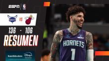 Gran victoria de los Hornets ante Miami Heat por 136-106
