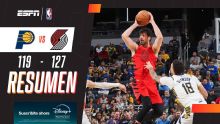 Triunfazo de los Trail Blazers en su visita a Indiana Pacers