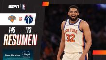 ¡Aplastante victoria de los Knicks ante Washington en el Madison!