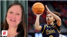 Hannah Hidalgo, de Notre Dame, habla sobre ser hispana y motivar a su equipo en el March Madness