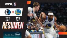 En overtime, los Warriors se impusieron en un partidazo por 137-131 ante los Mavericks