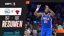 Aplastante triunfo de los 76ers ante los Bulls por 157-137