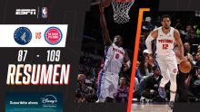 ¡Detroit aplastó a los Timberwolves y sigue en la cima del Este!