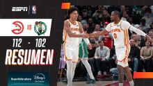 ¡Sorpresa en Atlanta, los Hawks vencieron 112 a 102 a los Celtics!
