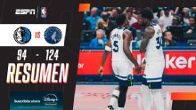 Los Timberwolves aplastaron a los Mavericks por 124-94
