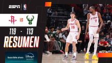 Houston se quedó con un ajustado triunfo 119-113 sobre Milwaukee