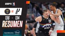 ¡En suplementario, los Nuggets vencieron a los Spurs!