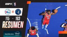 Los 76ers tuvieron un gran partido y vencieron 115-103 a los Timberwolves