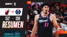En un partidazo, Heat venció 152-136 a los Wizards