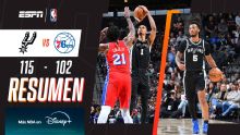 ¡Los Spurs derrotaron a los Sixers con un partidazo de Stephon Castle!