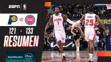 Los Pistons vencieron a los Pacers y cerraron su temporada regular de gran manera