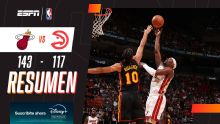 Miami se hizo fuerte en su casa y derrotó 143-117 a Atlanta
