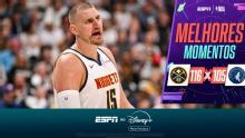 Nikola Jokic brilha com triplo-duplo, e Nuggets saem na frente contra os Timberwolves nos playoffs; VEJA como foi