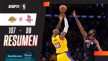 Los Lakers se impusieron por 107-98 en el primer partido ante los Rockets