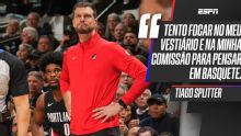 Splitter falou na coletiva pré-jogo sobre rumores de uma possível demissão após venda dos Trail Blazers: 'Estou apenas tentando ser profissional'