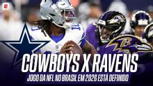 Deivis Chiodini analisa confronto entre Ravens e Cowboys no Brasil: 'Duas equipes muito tradicionais'