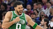 Celtics beat the 76ers 108-100 in Game 3 behind 25 points each from Tatum and Brown
