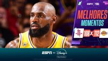 LeBron James tem noite mágica, Lakers vencem os Rockets na prorrogação e ficam perto da varrida