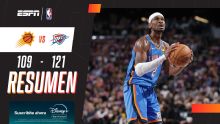 ¡Noche histórica para Shai y victoria de OKC sobre los Suns para ponerse 3-0!