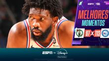 Joel Embiid não toma conhecimento dos Celtics, 76ers vencem fora de casa e deixam a série em 3 a 2