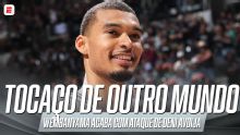 BLOQUEIO ABSURDO! Wembanyama manda arremesso de Deni Avdija 'para fora do ginásio'; VEJA