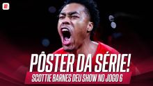 CRAVADAÇA! Scottie Barnes dá belo giro e enterra com tudo na defesa dos Cavs; VEJA