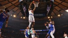 Knicks crush the 76ers 137-98 to start the second round and keep up a historic postseason roll