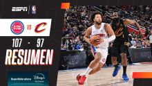 Los Pistons vencieron 107-97 a los Cavaliers en el segundo partido