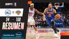 Los Knicks se quedaron con el tercer juego ante los 76ers