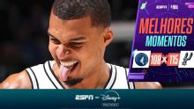 Wembanyama tem noite de cinema, Spurs superam os Timberwolves e fazem 2 a 1 na série