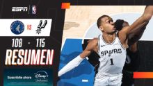 Victor Wembanyama tuvo una noche para recordar y San Antonio venció a Minnesota