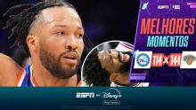 Com avalanche de bolas de três pontos, Knicks fazem 4 a 0 nos 76ers e se classificam para as finais de conferência