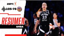 Chennedy Carter lidera paliza de Aces 105-78 sobre Sparks