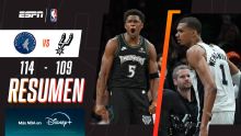 ¡Edwards brillante y Wembanyama expulsado: los Timberwolves empataron la serie!