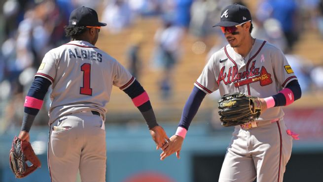 atlanta braves vs dodgers match player stats