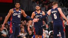 Mitchell ties NBA playoff mark with 39 points in 2nd half as Cavs even series vs. Pistons 112-103