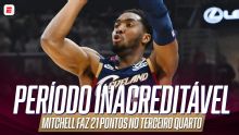 Imparável! VEJA os 21 pontos de Donovan Mitchell no terceiro período contra os Pistons