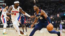 Mitchell ties NBA playoff mark with 39 points in 2nd half as Cavs even series vs. Pistons 112-103