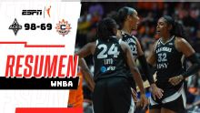 Connecticut Sun sufrió dura derrota vs Las Vegas Aces