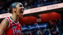 A'ja Wilson scores 45 points as the Aces outlast the short-handed Sun 101-94