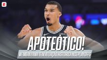 DE OUTRO MUNDO! VEJA os melhores lances de noite avassaladora de Wembanyama contra os Spurs