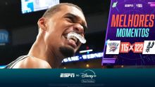 Wembanyama tem noite histórica em vitória do Spurs sobre o Thunder em jogo de duas prorrogações